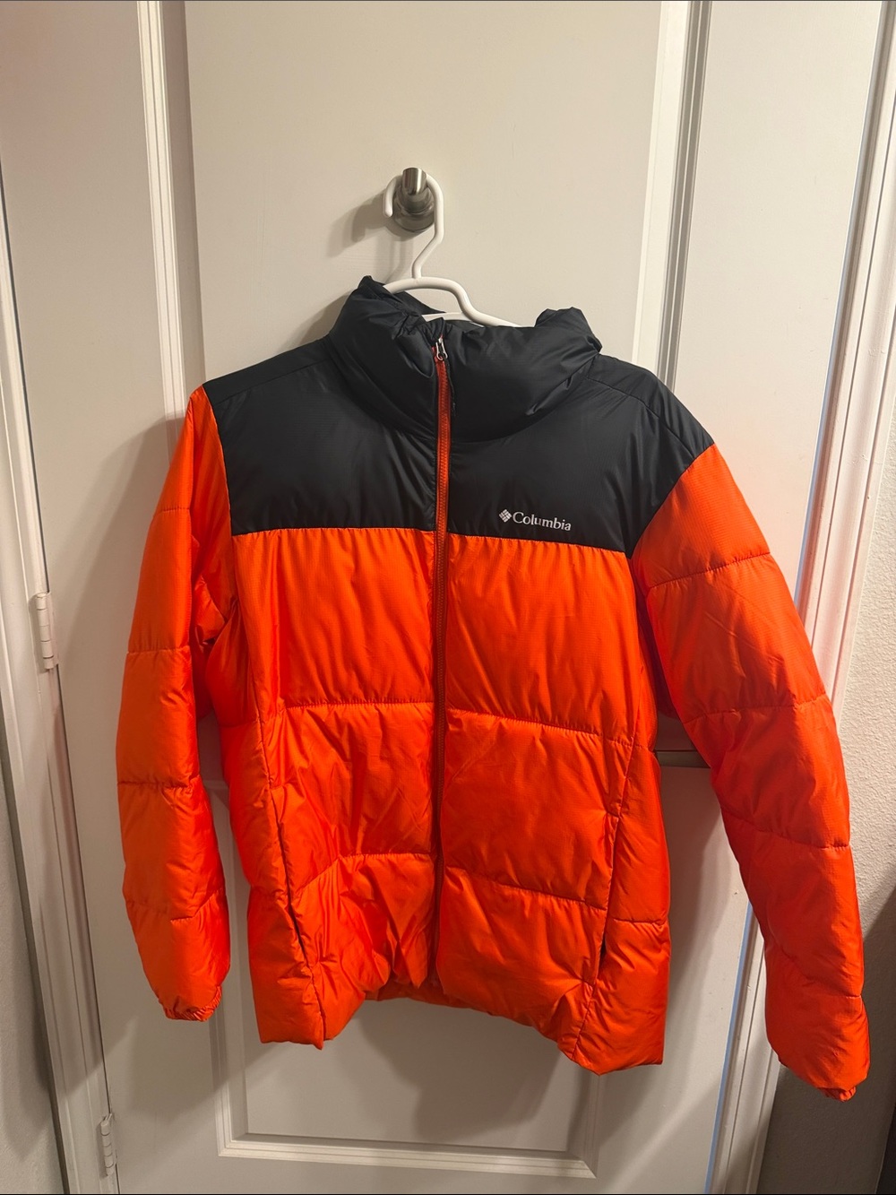 Columbia Kids Puffer Jacket in Orange and Black